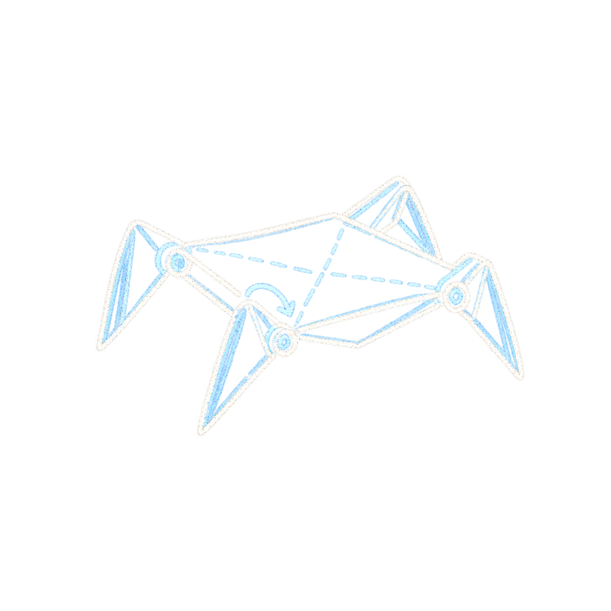 Origami robot schematic