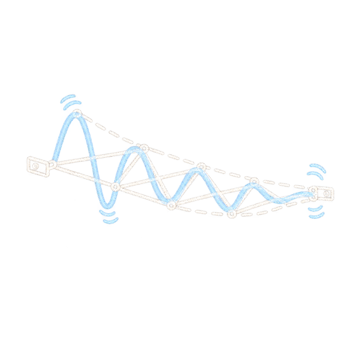Vibrating deployable structure schematic